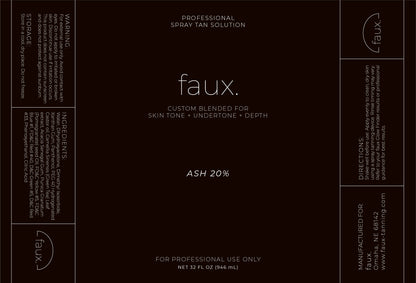 faux. Ash 20%
